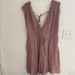 Wishlist Dusty Pink Crinkle Dress